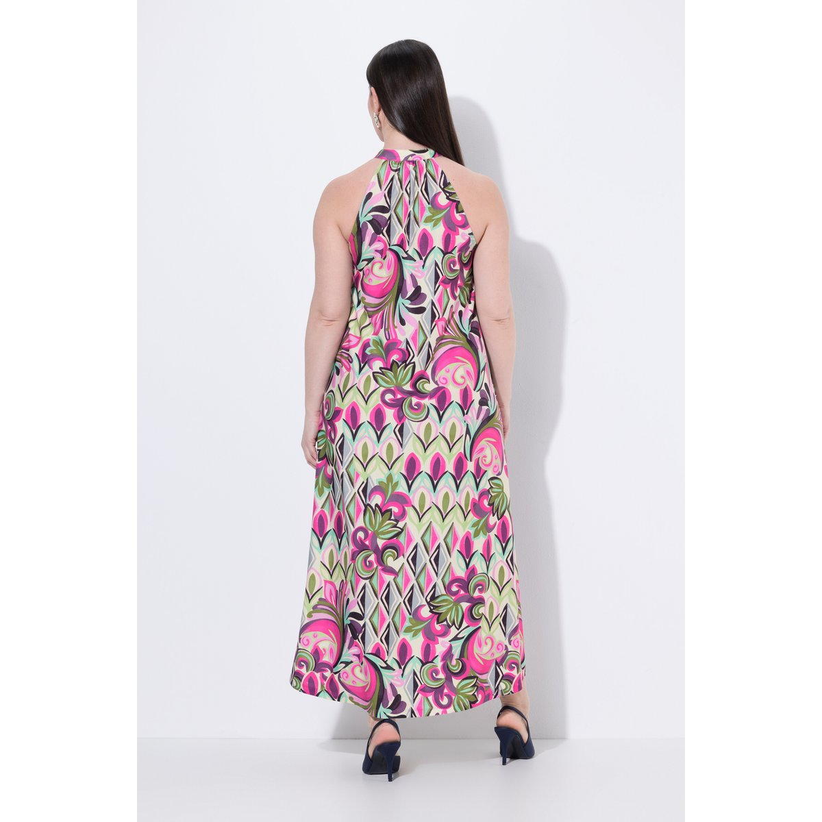 Robe maxi sans manches, toucher coton orchidée, ULLA POPKEN