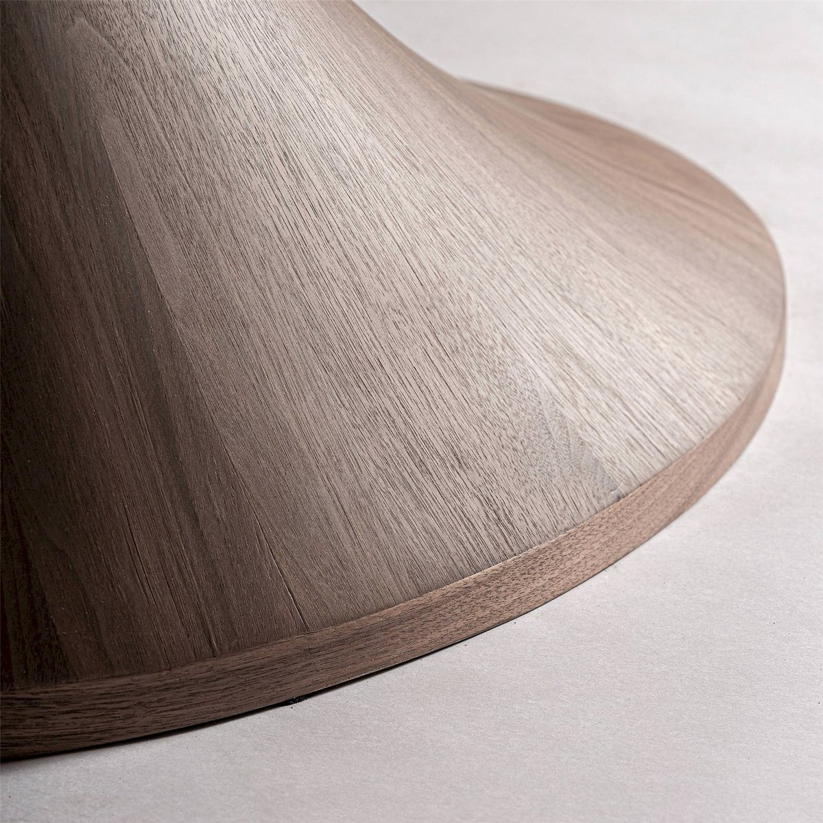 Table de salle à manger contemporaine en placage noyer noyer marron naturel, RECOLLECTION