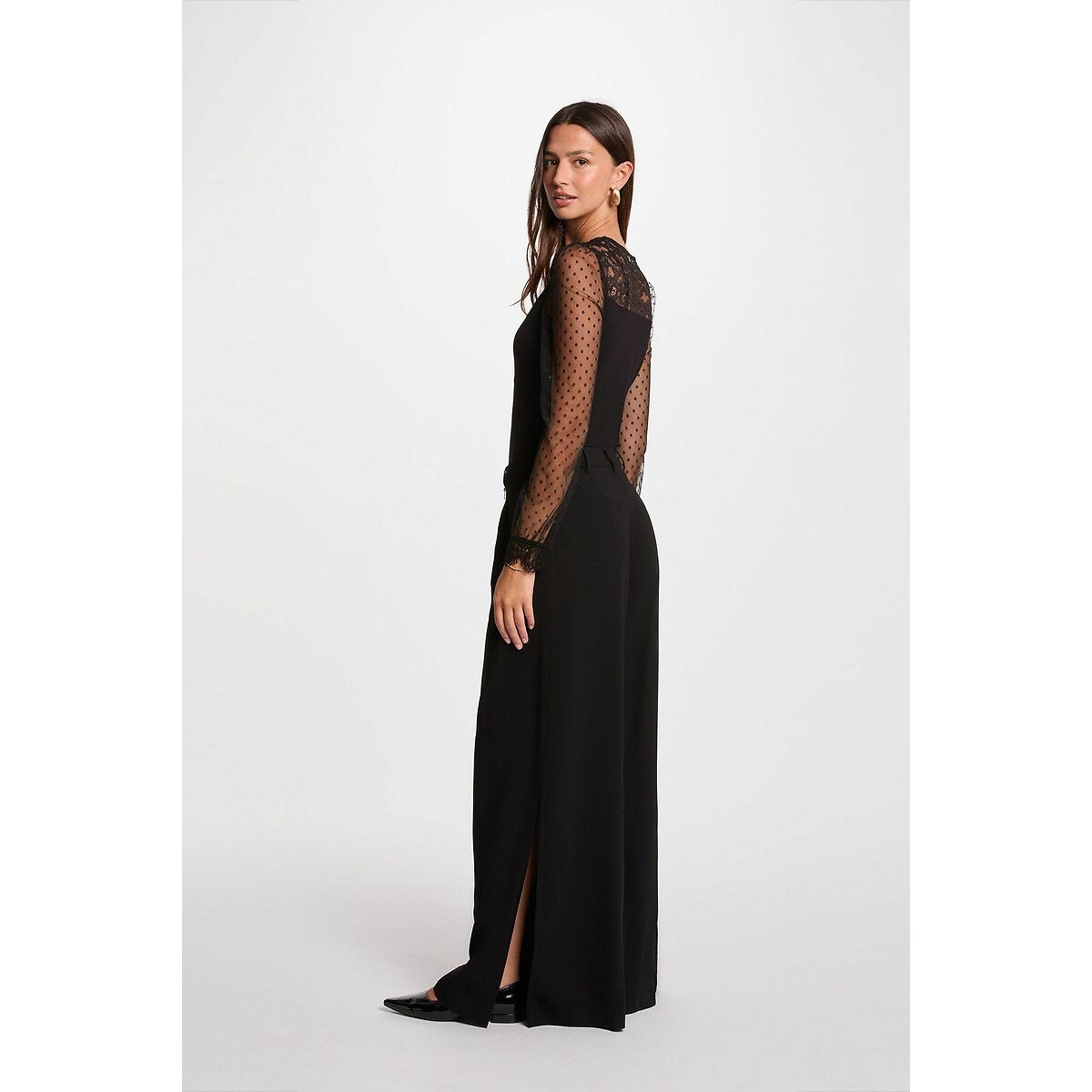 Body manches longues noir, MORGAN
