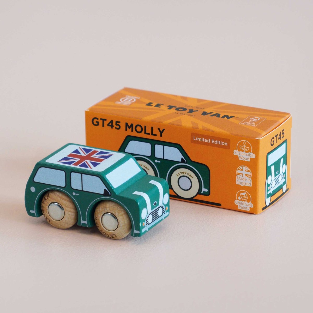 Mini voiture Molly No 7 vert, LE TOY VAN