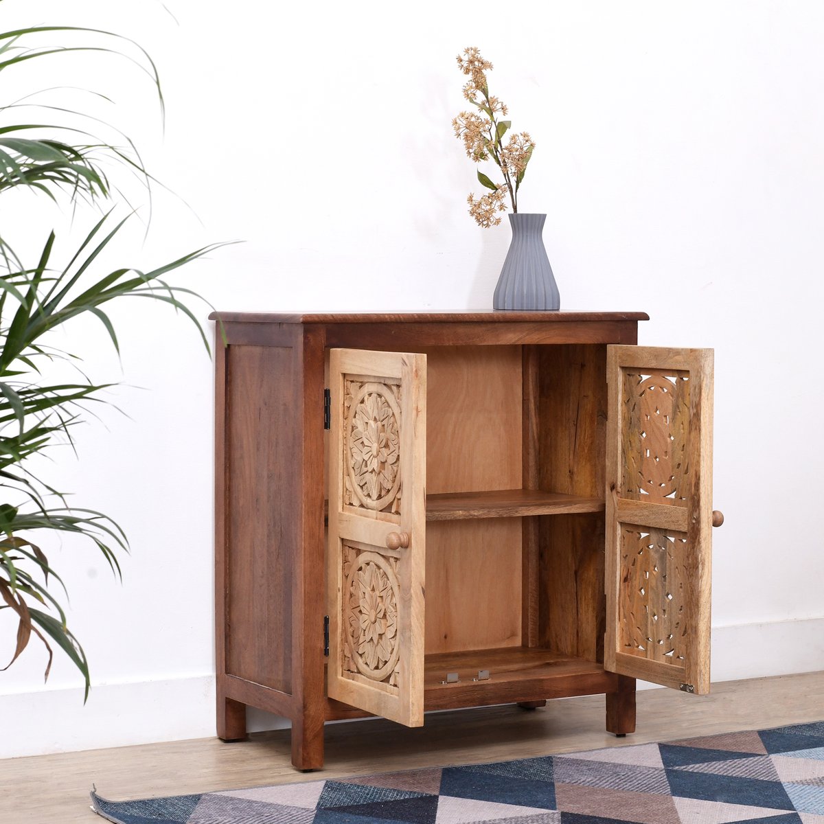 Buffet meuble de rangement, bois de manguier, CHENNAI marron, NORDLYS