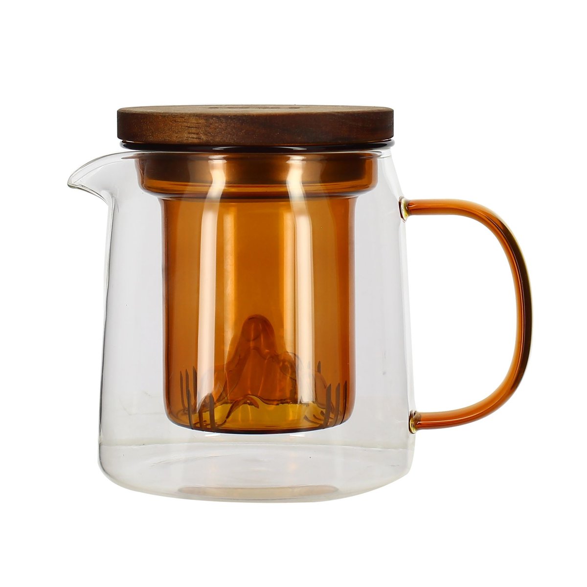 Théière en verre 45cl, LASKA ambre, OGO LIVING