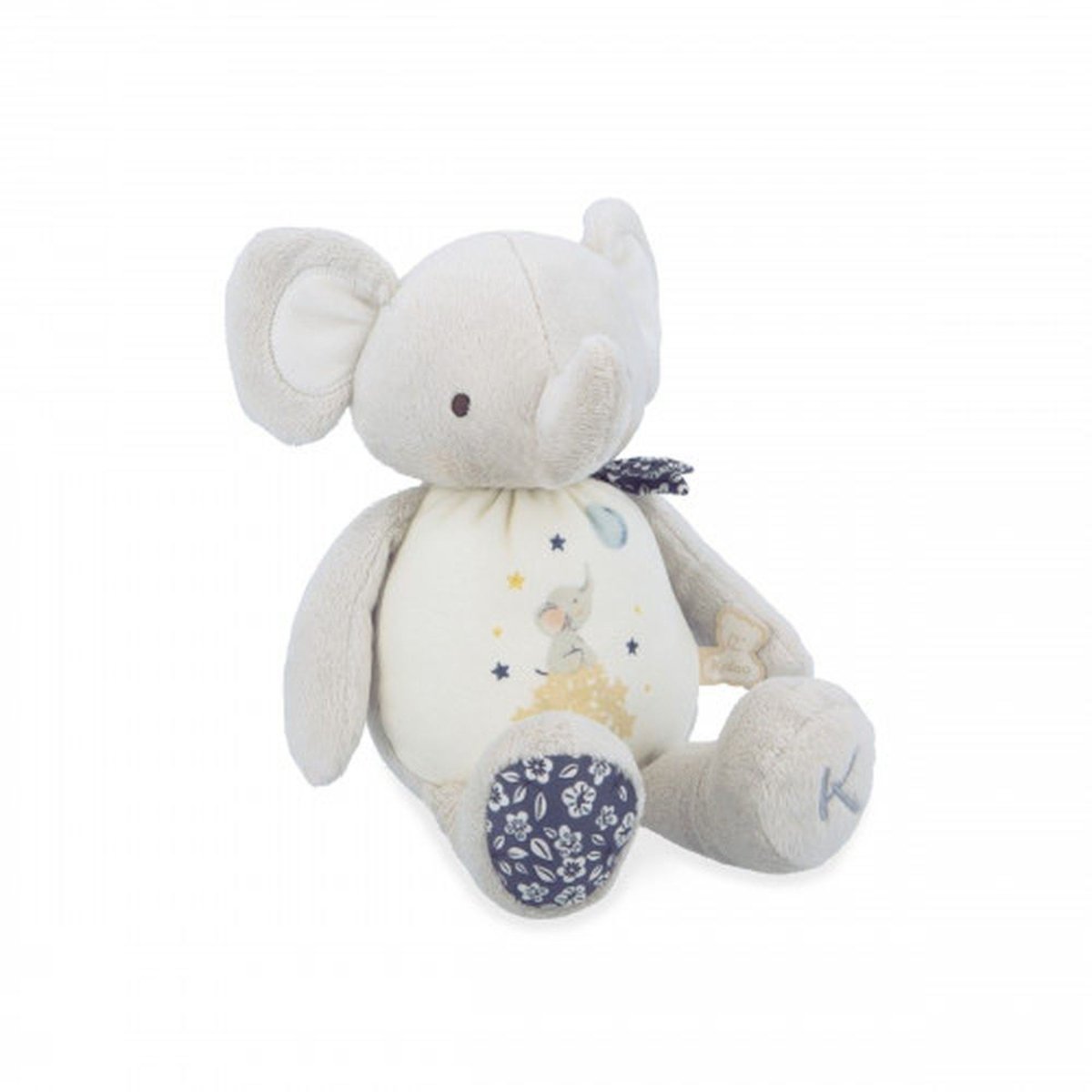 Peluche sonore - Elephant couleur unique, KALOO