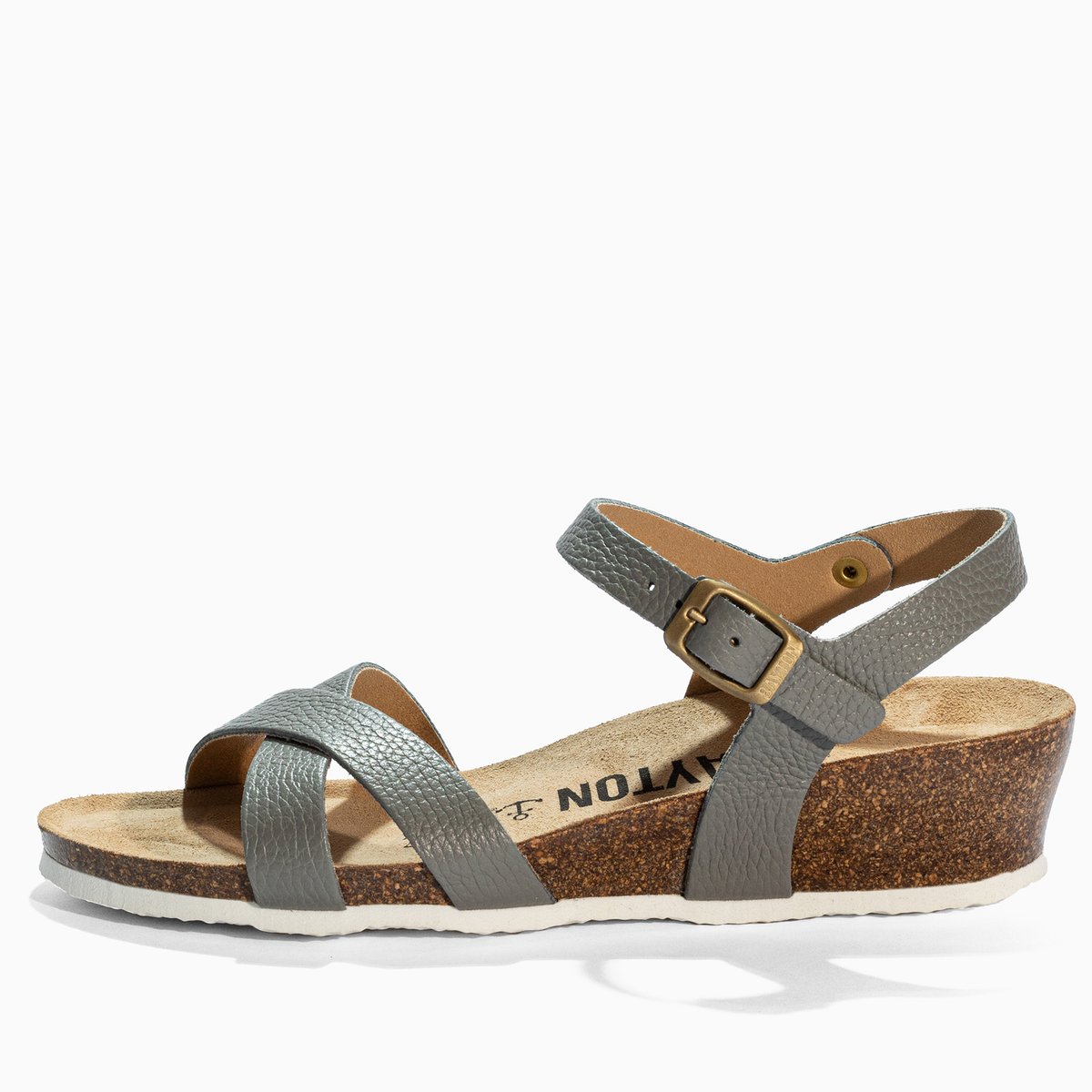Sandales en cuir CANBERRA gris, BAYTON