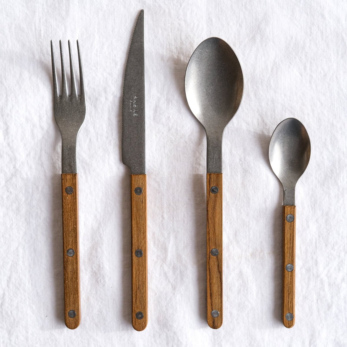 Petite cuillère, Bistrot Vintage teck, SABRE