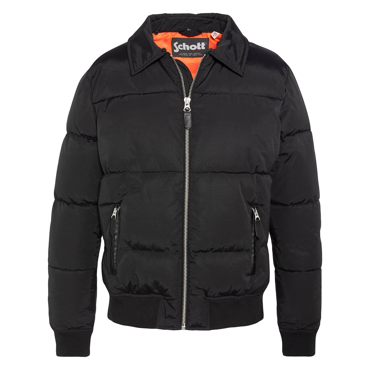 Doudoune col en imitation fourrure amovible noir, SCHOTT