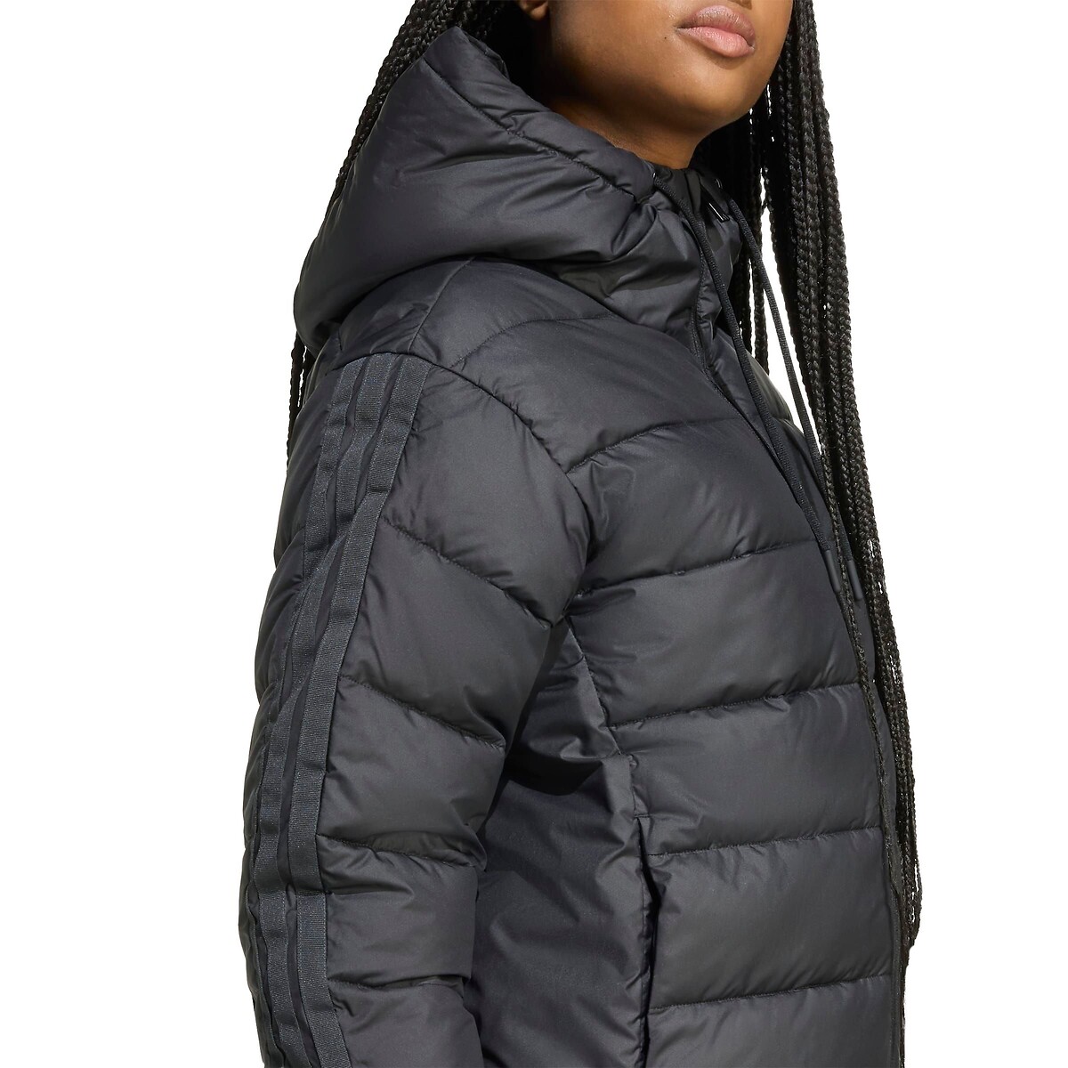 Doudoune courte à capuche ESSENTIALS noir, ADIDAS SPORTSWEAR
