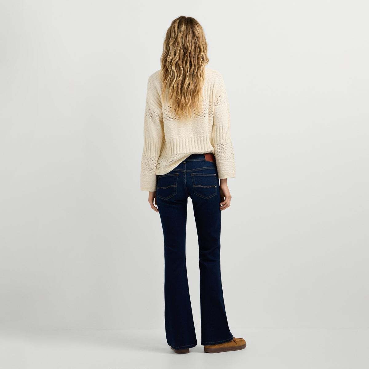 Pimlico - Jean Coupe Évasée, Taille Basse powerflex indigo foncé délavé, PEPE JEANS