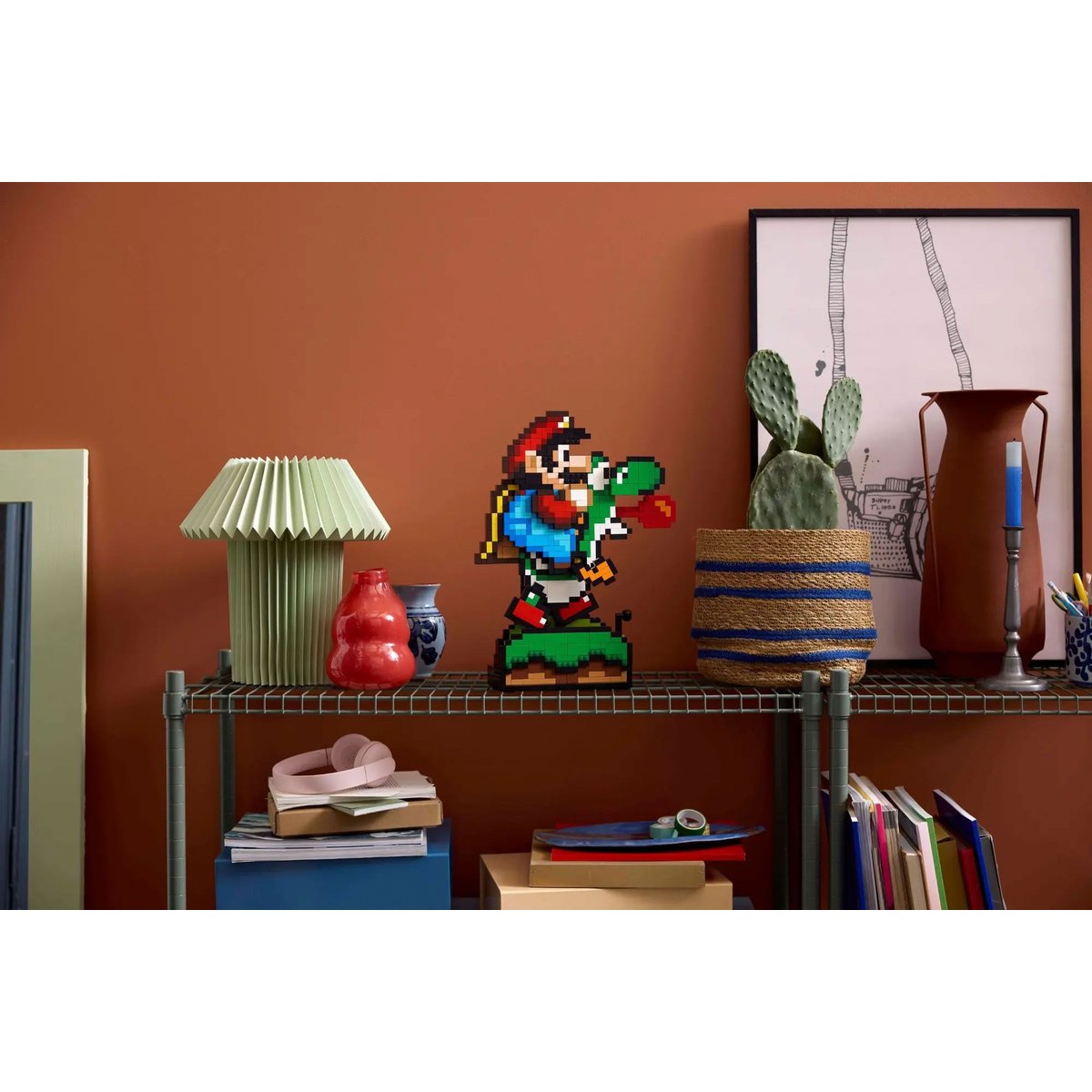 LEGO Super Mario - Set d'exposition Mario et Yoshi de Super Mario World - 71438 couleur unique, LEGO