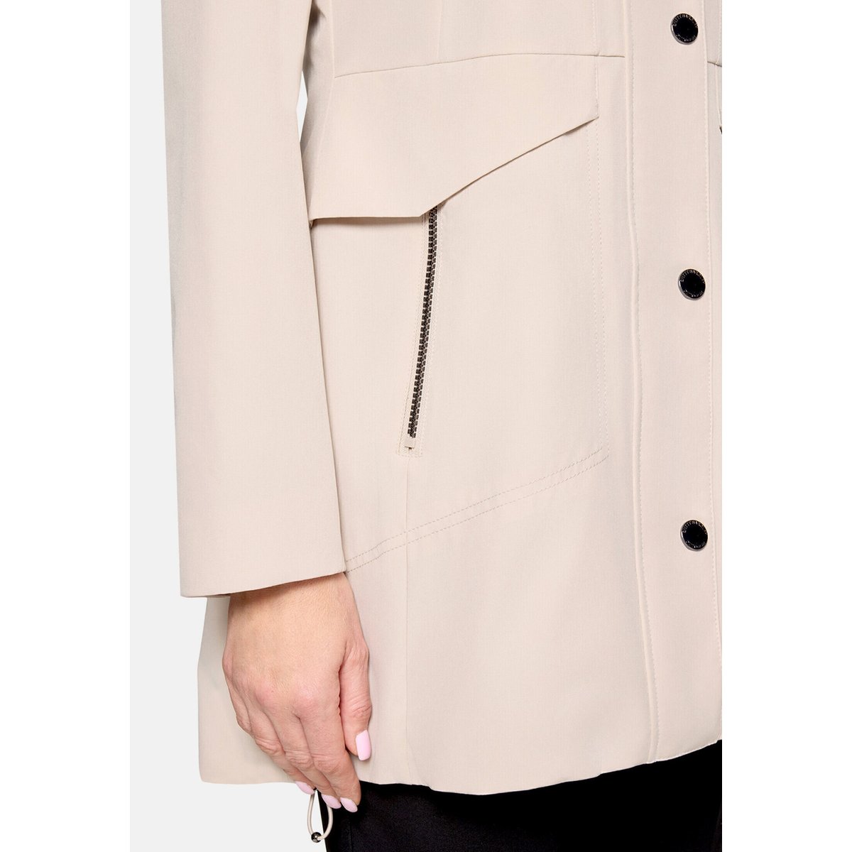 Veste outdoor à capuche amovible chateau gray, BETTY BARCLAY