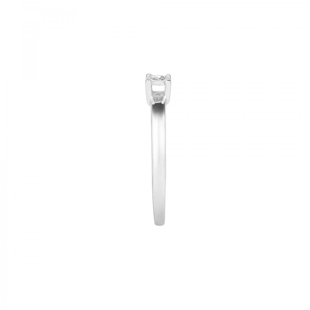 Bague en or blanc 750 et diamants ETOILE argent, BLUESPIRIT