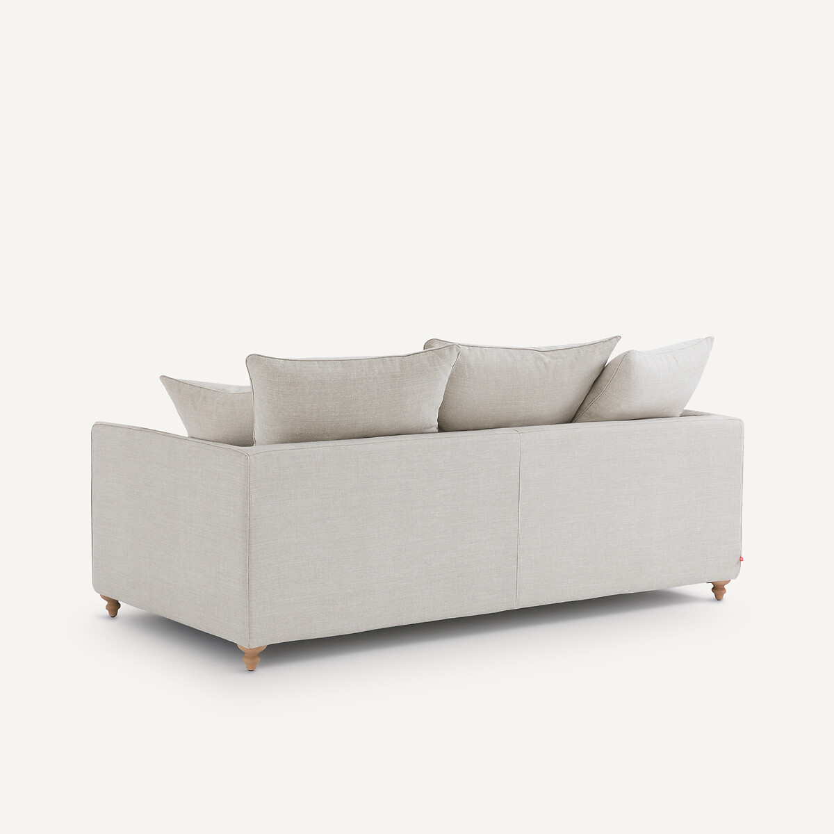 Canapé compact convertible coton et lin, Lazare beige, AM.PM
