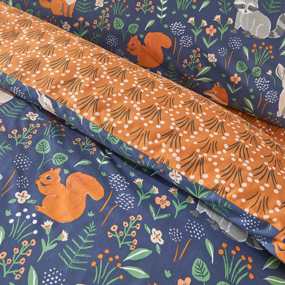 Housse de couette coton, Dans les bois imprimé, LA REDOUTE INTERIEURS