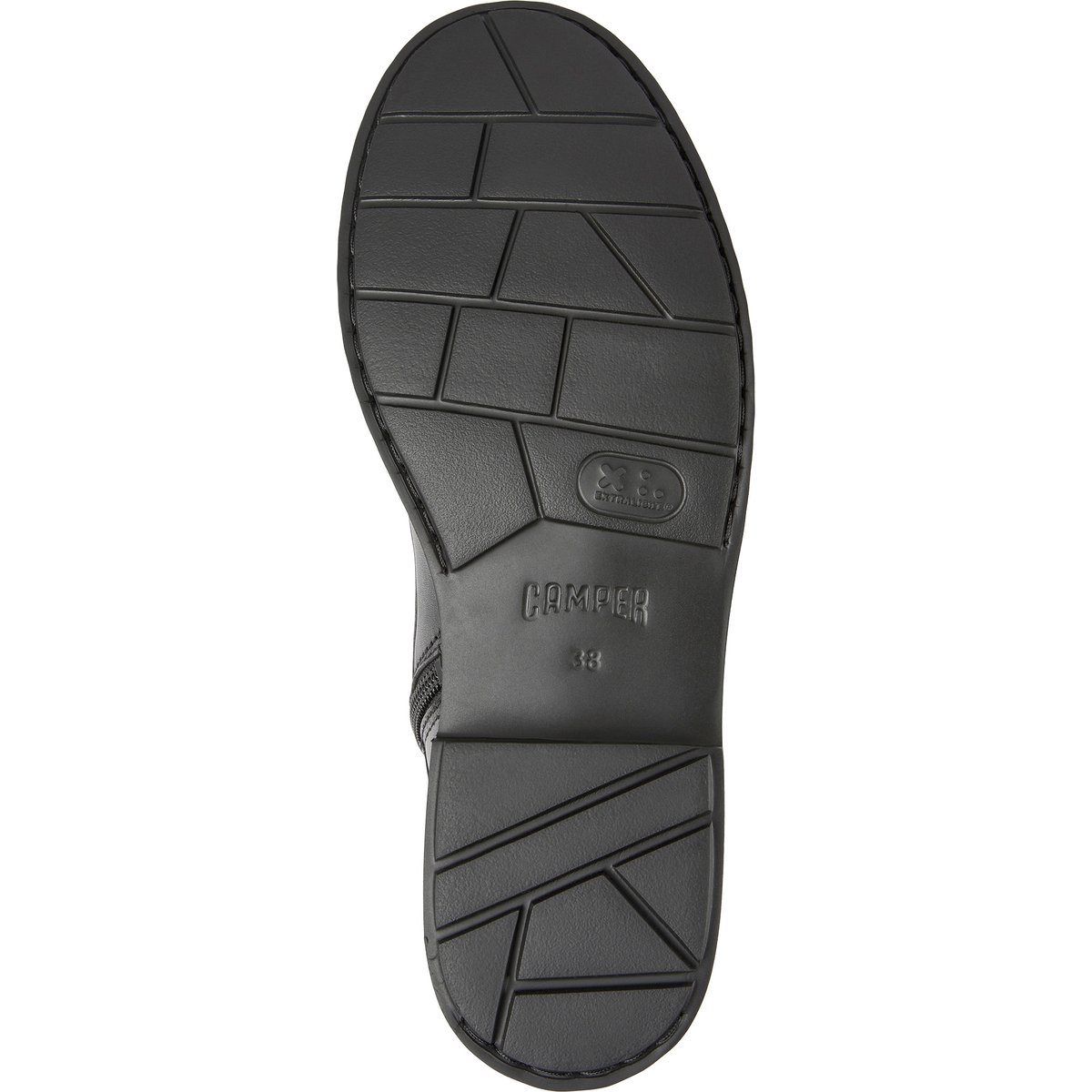 Bottines À Lacets Cuir Neuman noir, CAMPER