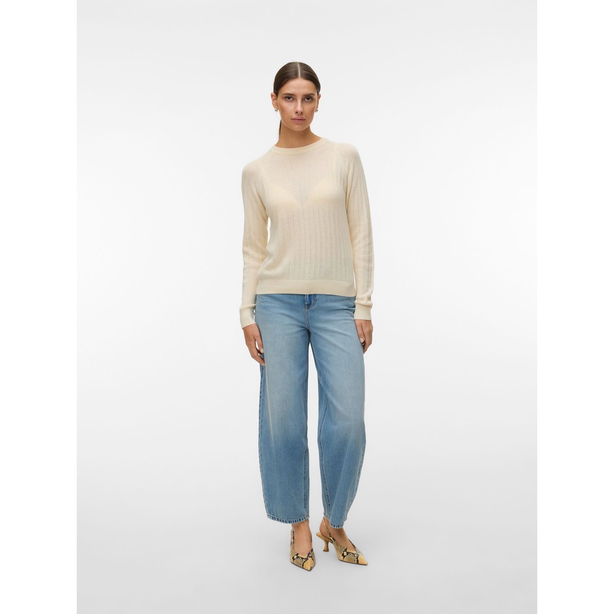 Pull En Maille birch, VERO MODA