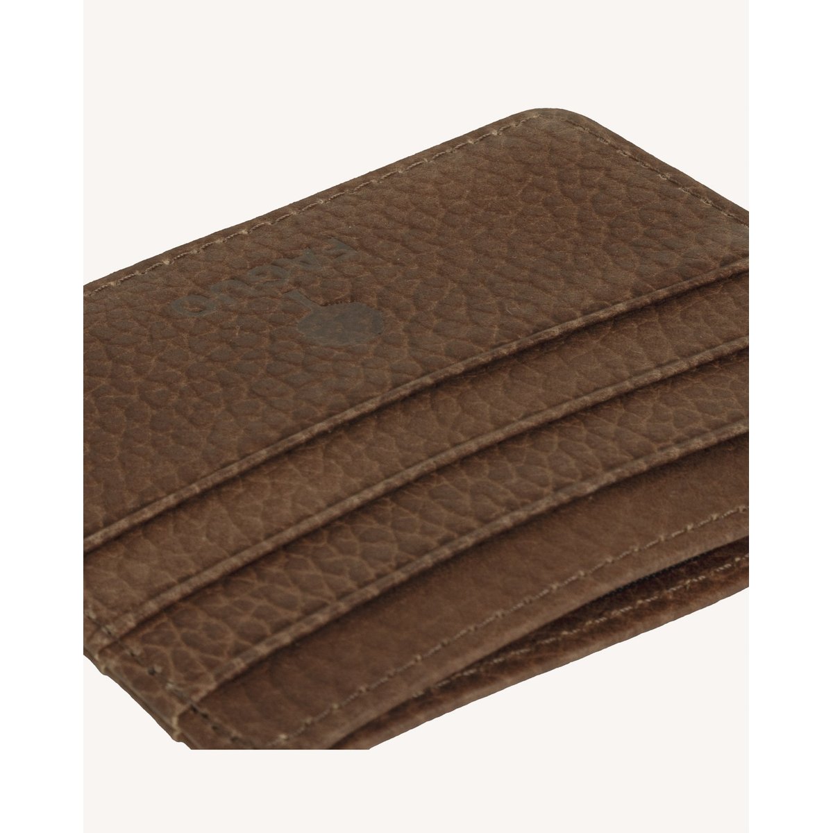 Porte-cartes cuir CARD HOLDER camel, FAGUO
