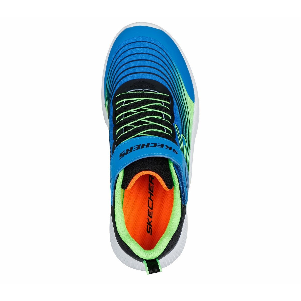 Baskets Microspec Advance bleu/vert, SKECHERS