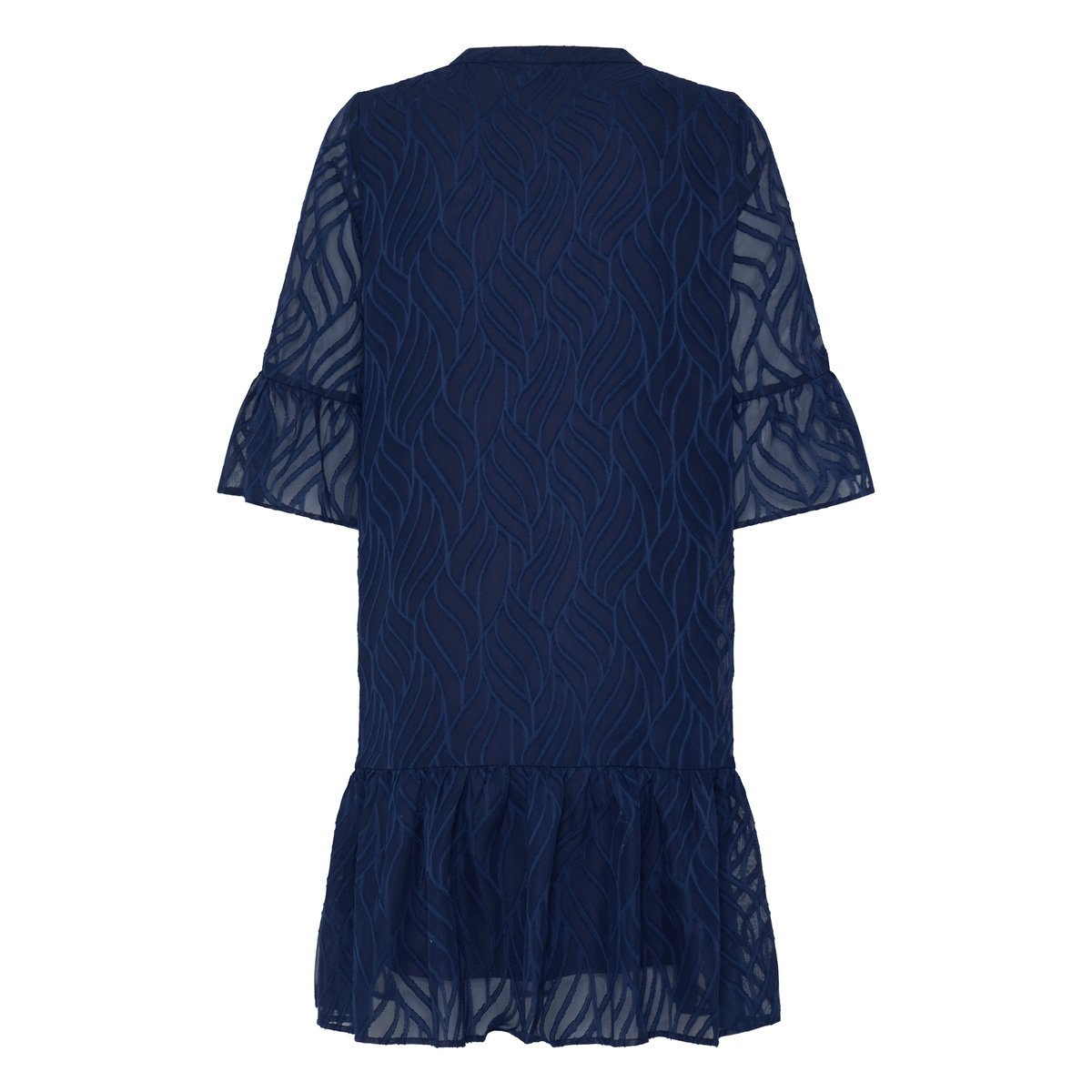 Robe coupe ample, manches 3/4, longueur genou bleu navy blazer, B.YOUNG