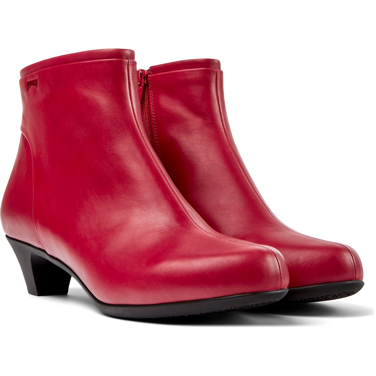 Bottines Helena Cuir rouge, CAMPER