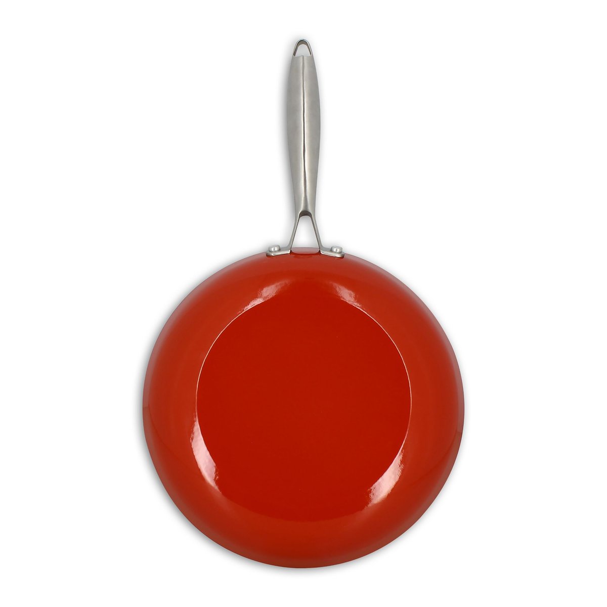 Poêle 28cm en fonte et émail, MONTAGNE beige-terracotta, MENASTYL