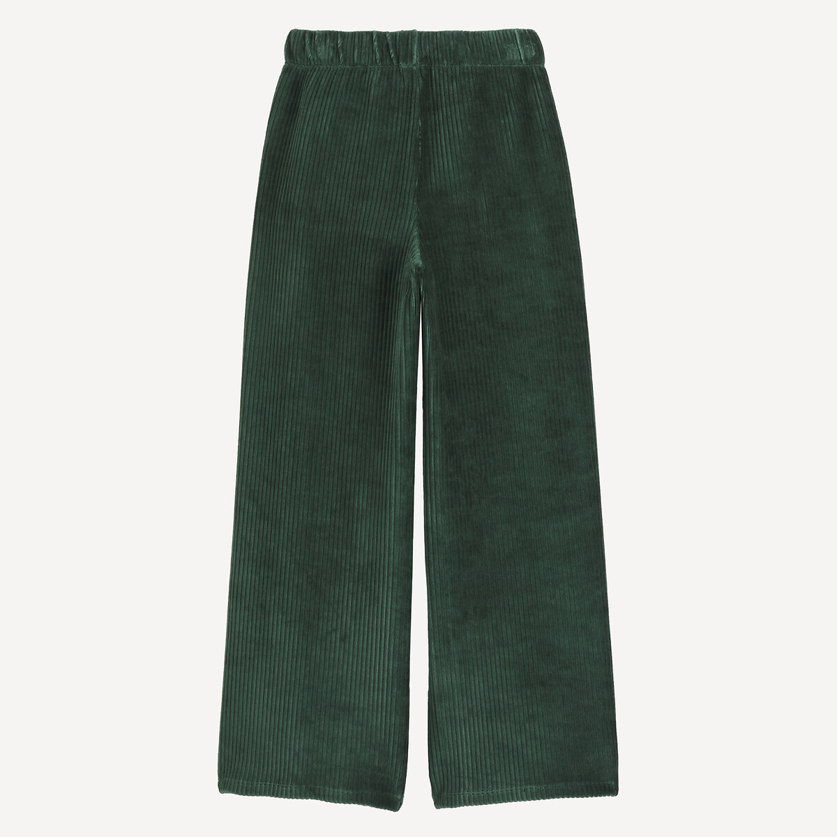 Pantalon large en velours côtelé vert, LA REDOUTE COLLECTIONS