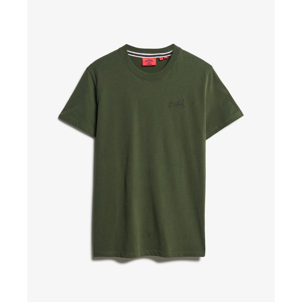 T-shirt à logo brodé Essential vert sac polochon, SUPERDRY