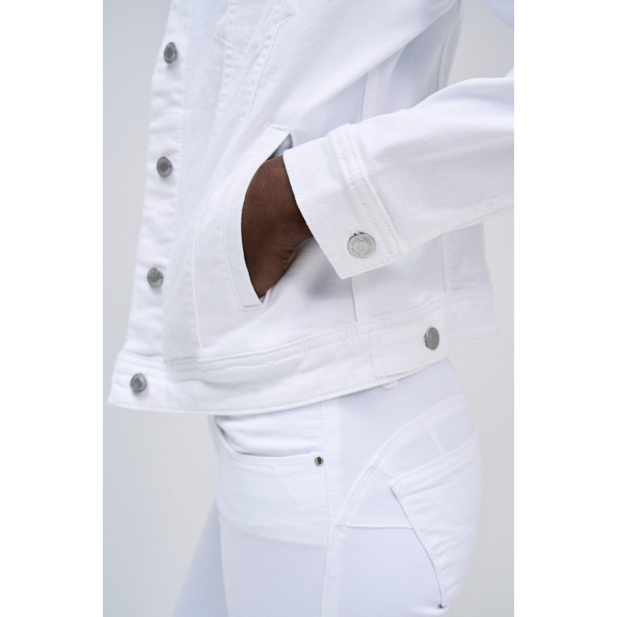 VESTE EN JEAN blanc, SALSA JEANS