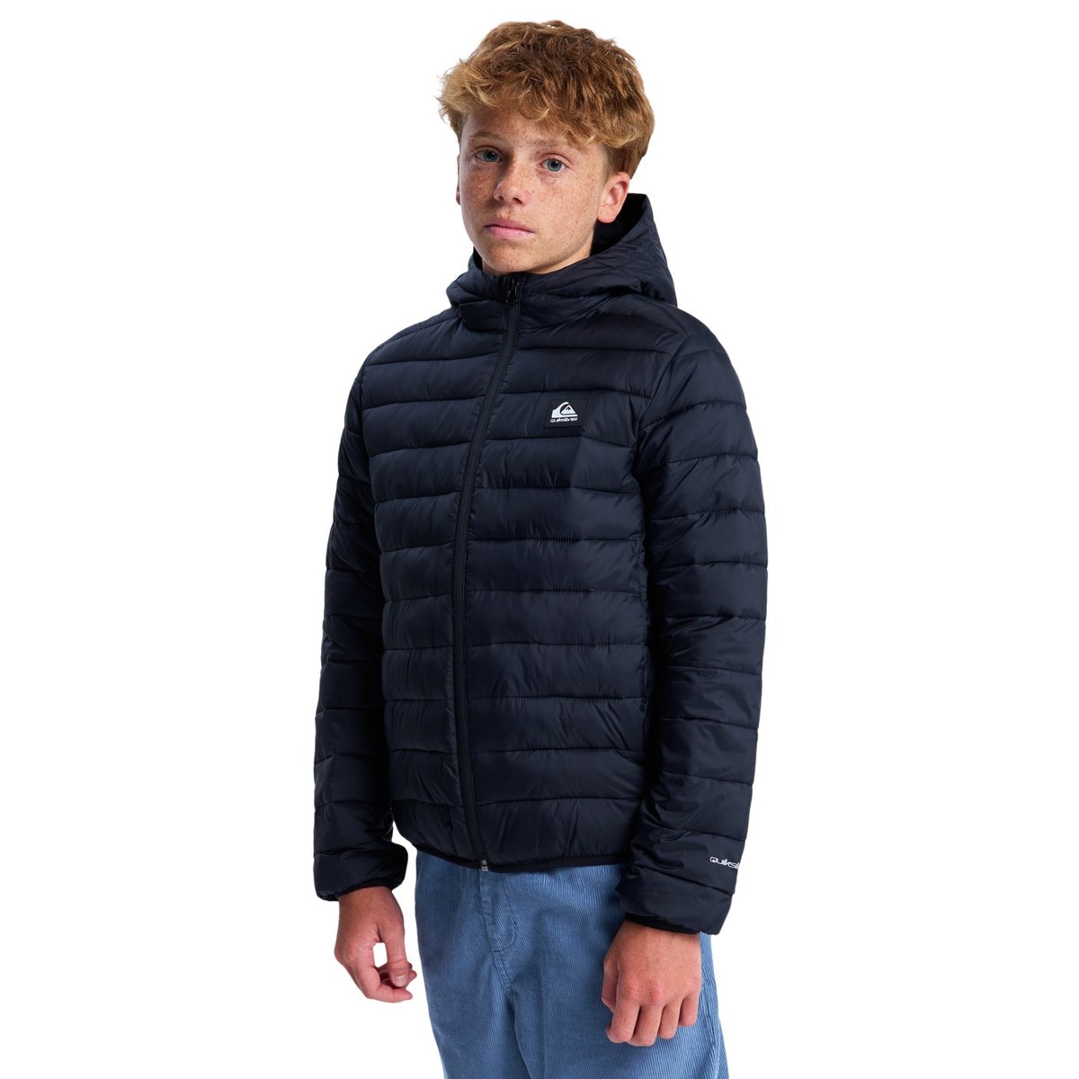 Veste isolante à capuche SCALY noir black, QUIKSILVER