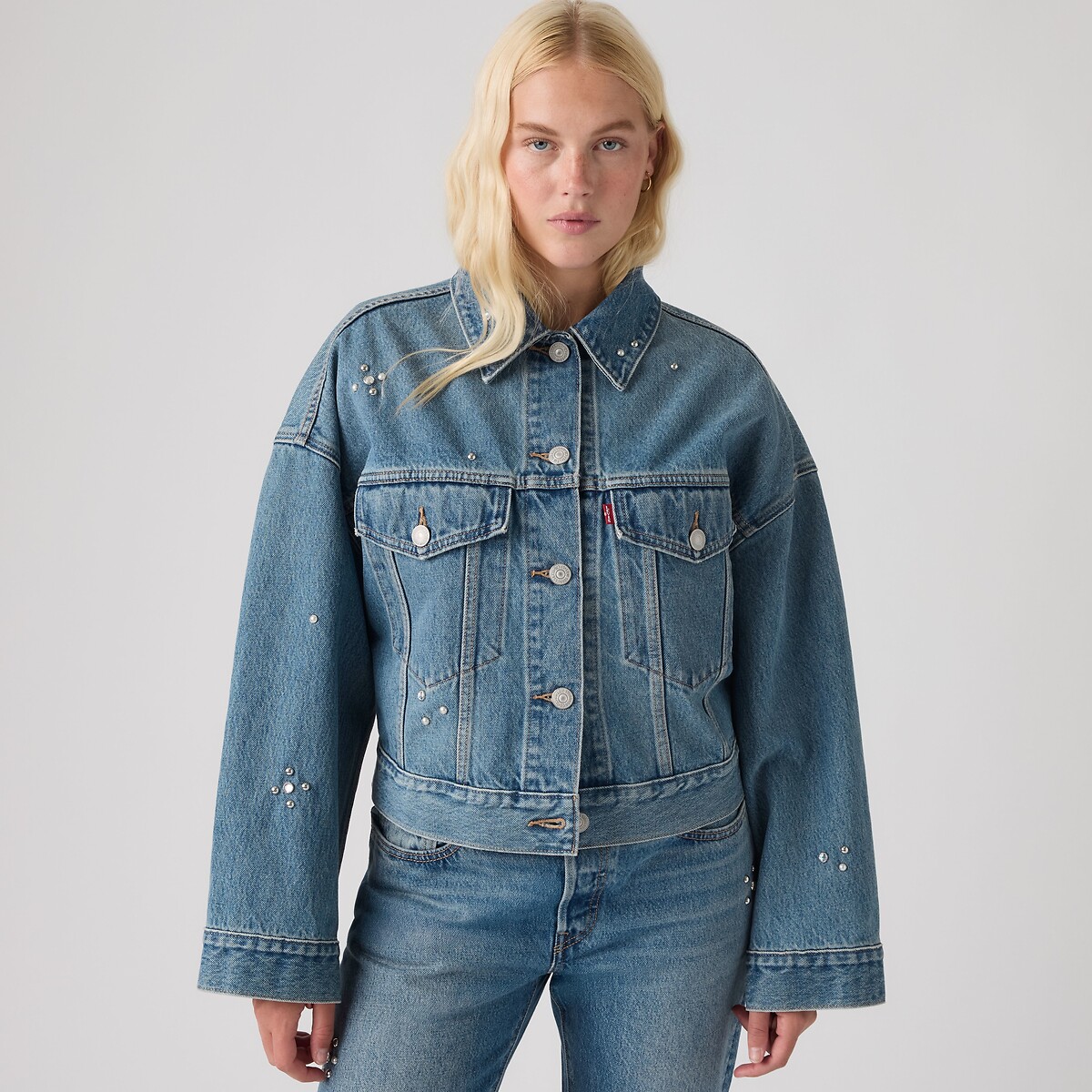 Veste denim Loose crop Trucker trip on drip trucker, LEVI'S