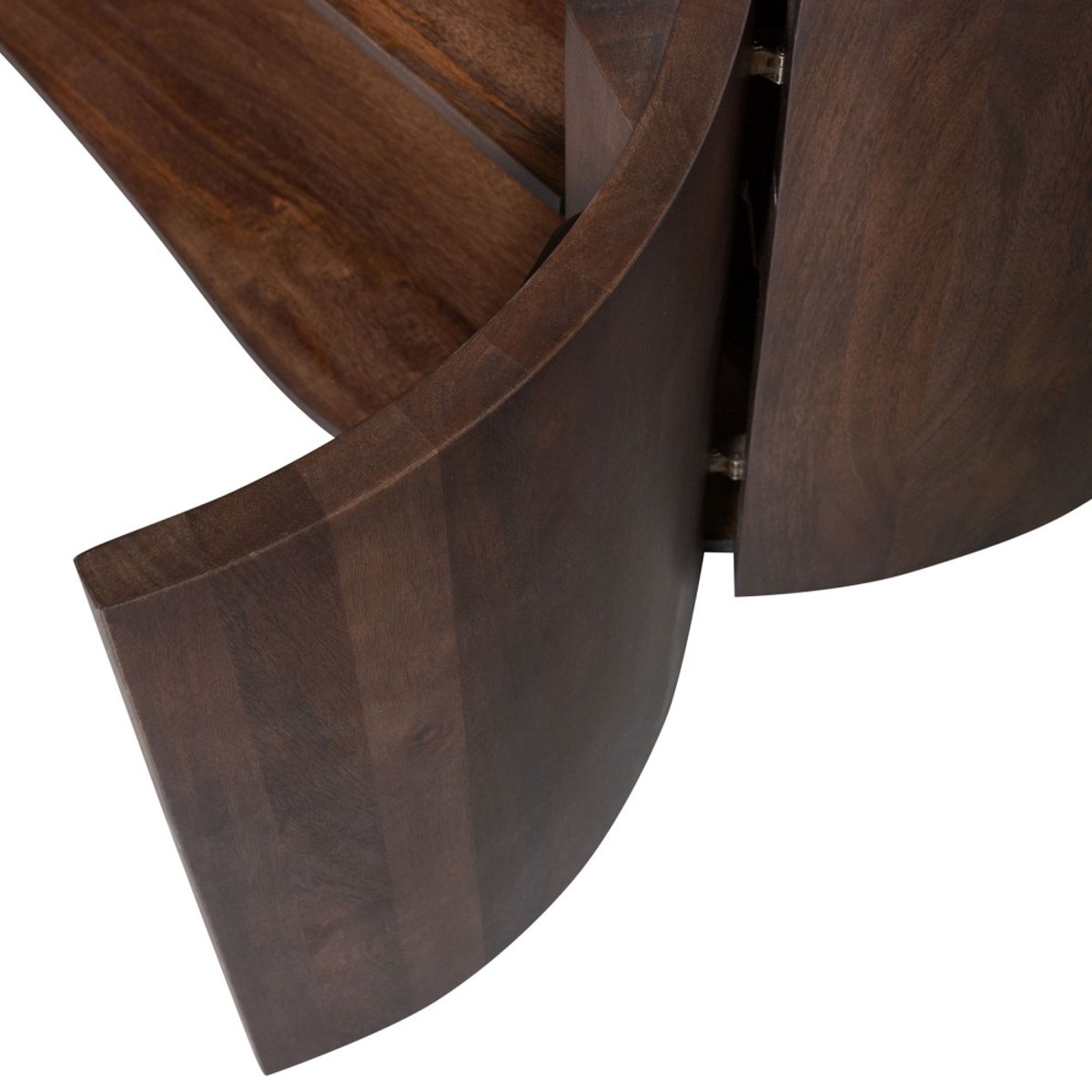 Buffet 4 portes en bois de manguier SENSE bois foncé, WOOOD