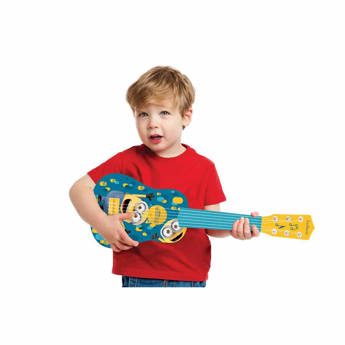 Ma Première Guitare Les Minions bleu, LEXIBOOK