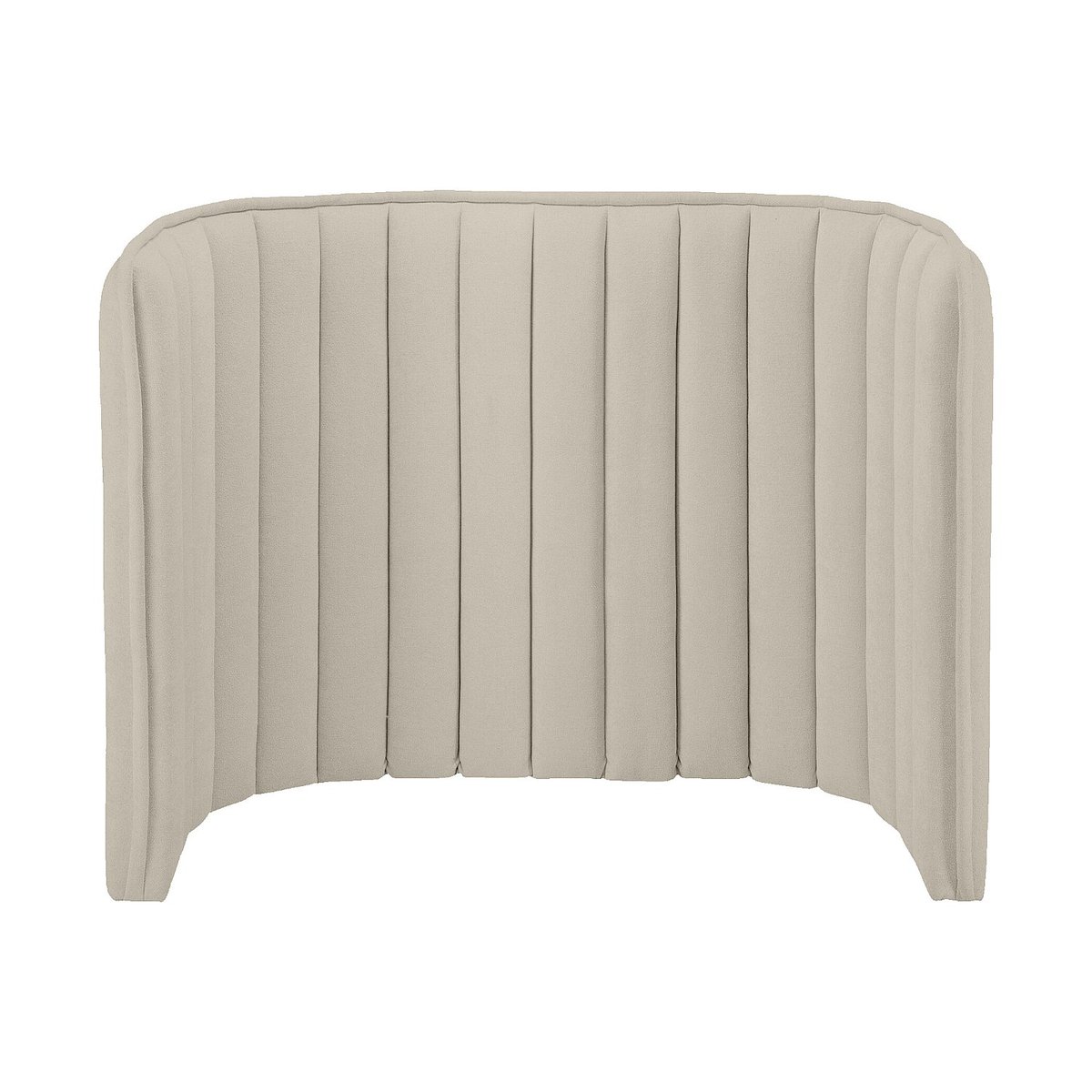 Tête de lit en tissu BOUDOIR crème, HABITAT