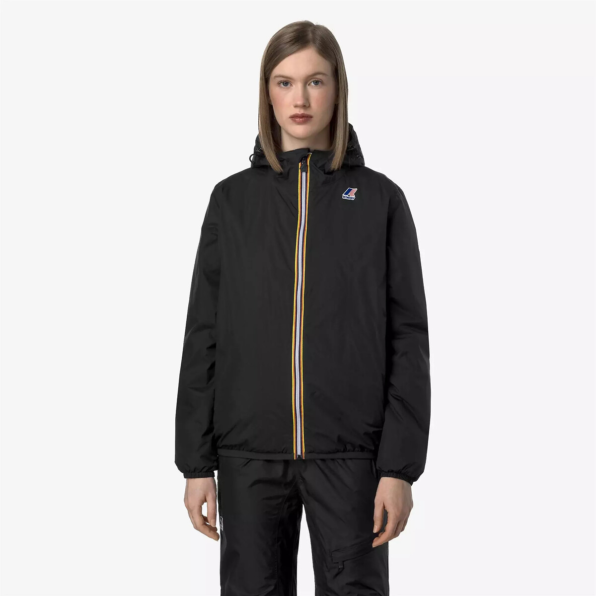 Coupe vent capuche unisexe LE VRAI CLAUDE 4.0 WARM noir, K-WAY