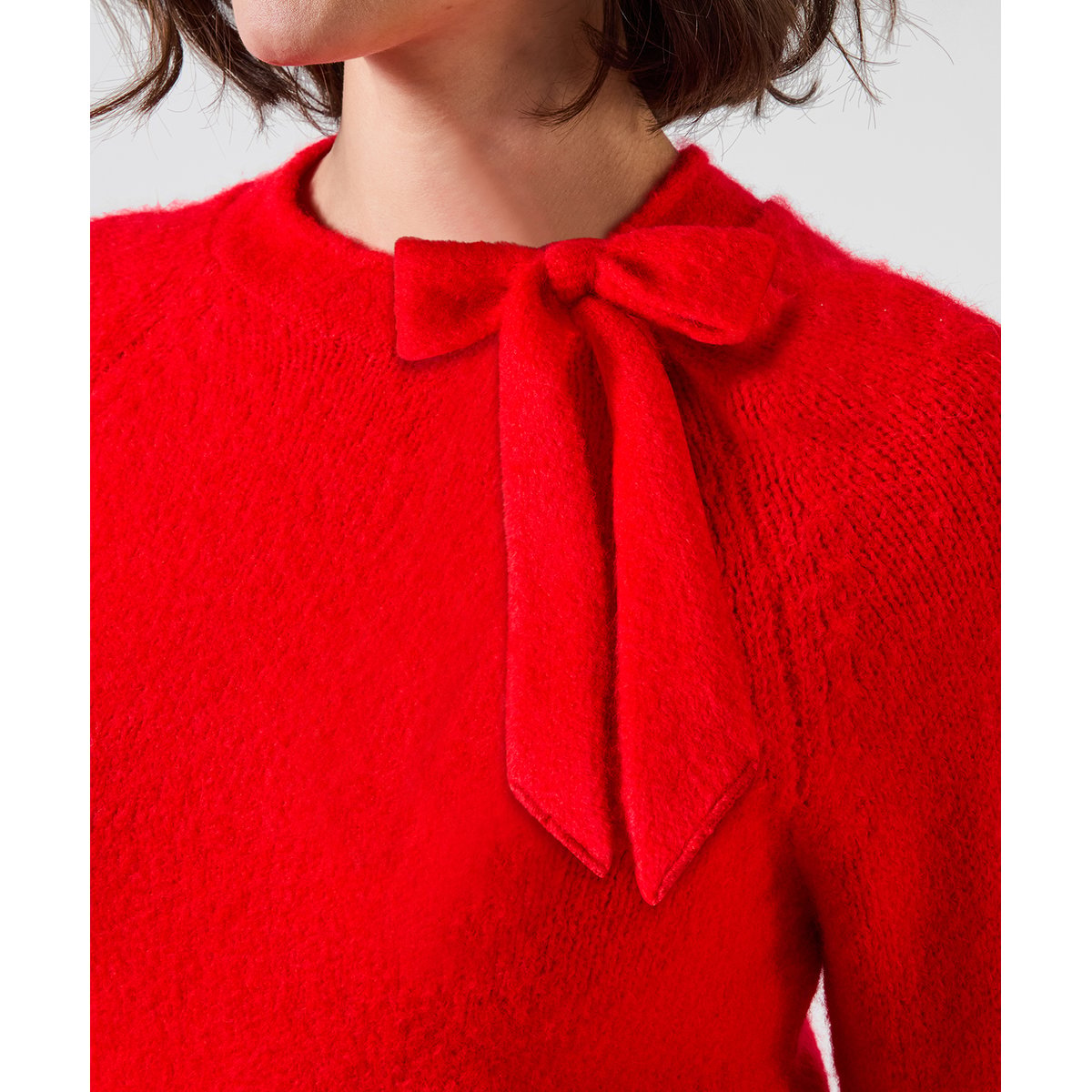 Pull à Col Noué Daisy rouge, JOE BROWNS