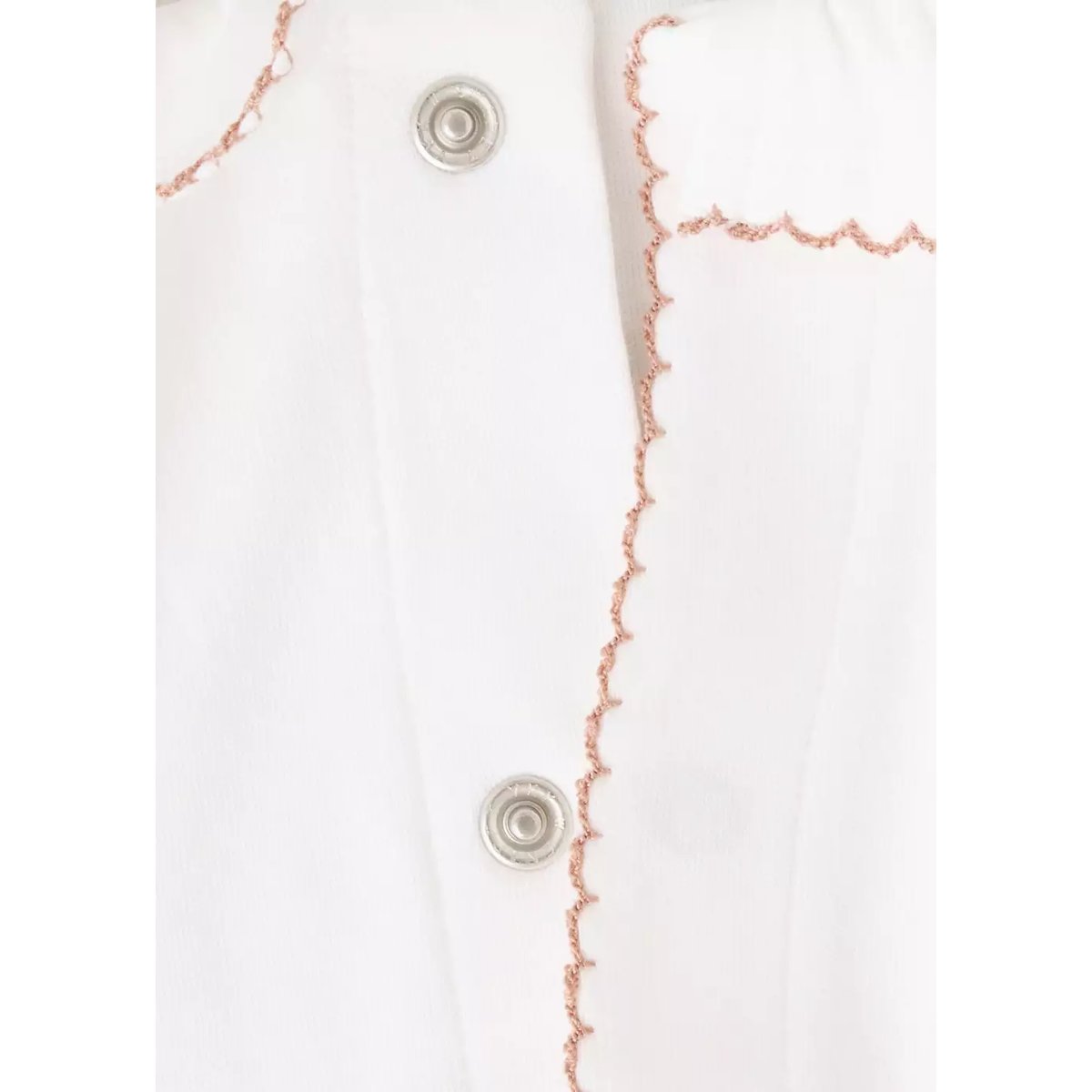 Pyjama une pièce avec passepoils contrastants blanc cassé, MANGO BABY