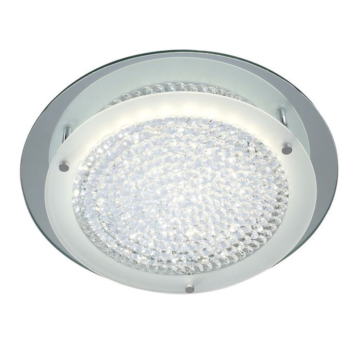 Plafonnier CRYSTAL LED MIRROR chromé, MANTRA