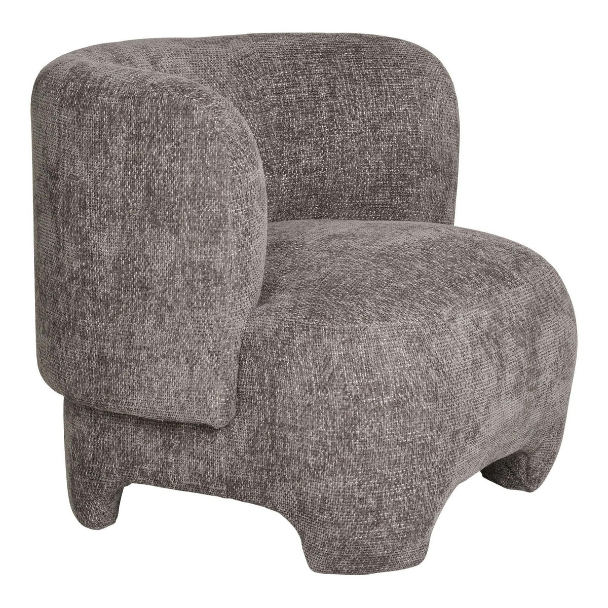 Gros fauteuil design gris BERLIN gris, PIER IMPORT