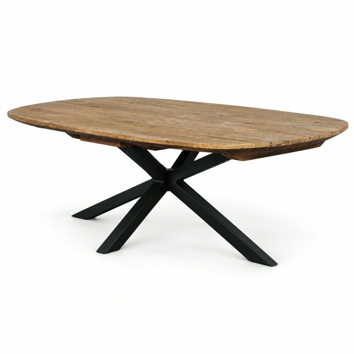 Table basse en bois de teck recyclé, forme ovale DEPOK bois naturel, PIER IMPORT