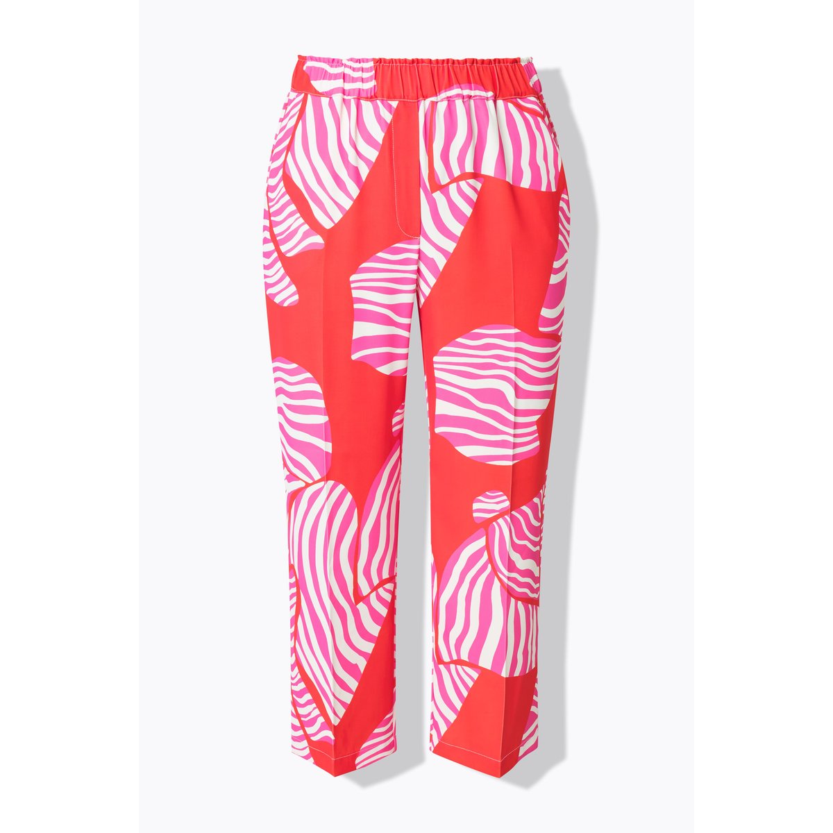 Pantalon 7/8 Ruby, motif nœuds rouge poivron, ULLA POPKEN