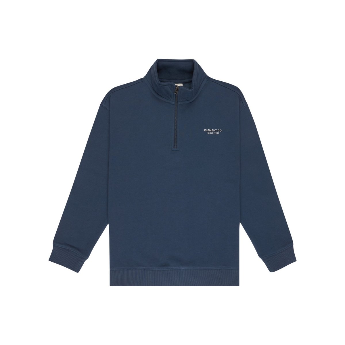 Sweat-shirt à col zippé ELEMENT CO bleu dark denim, ELEMENT