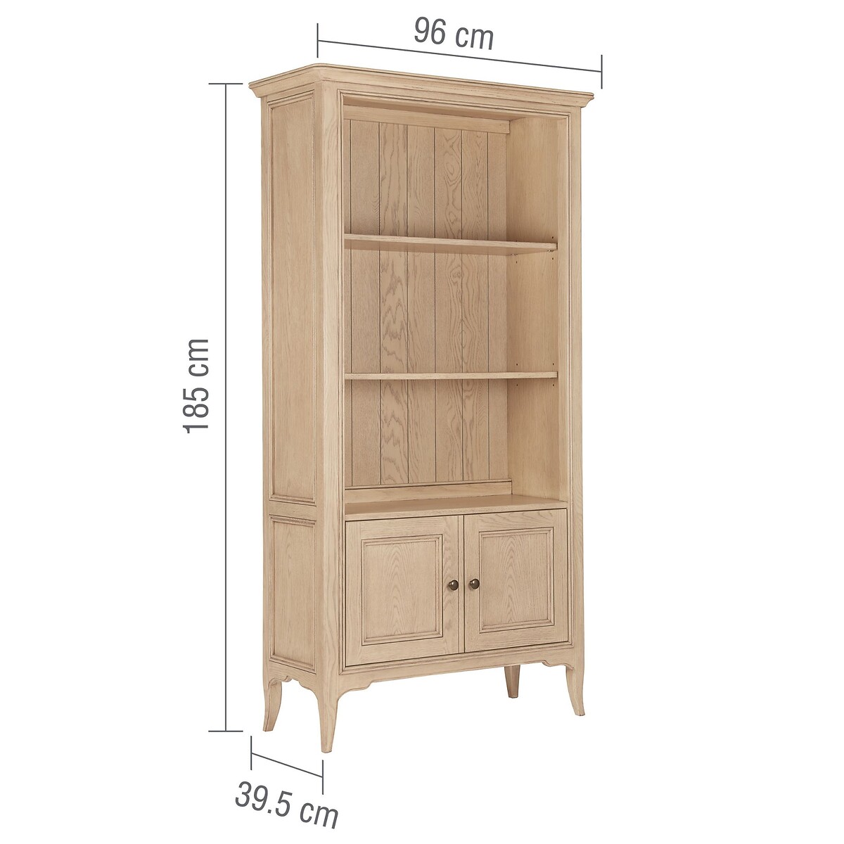 Toulon Oak Bookcase light oak wood, WILLIS & GAMBIER