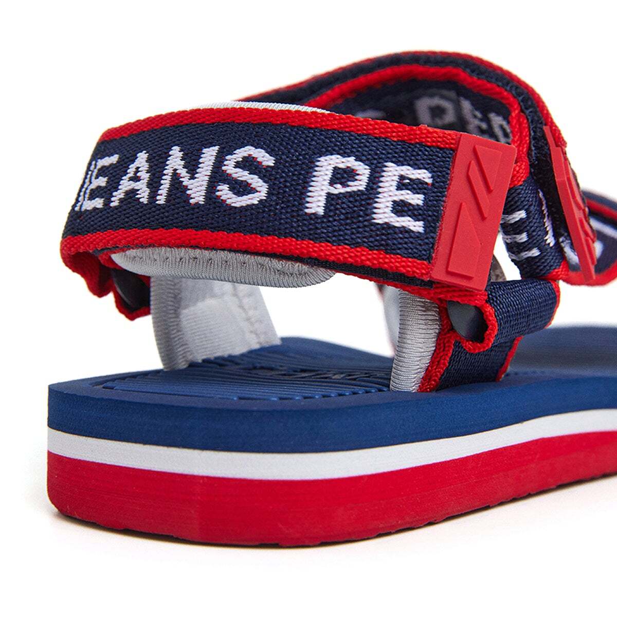 Sandales De Trek Avec Fermeture Velcro bleu océan, PEPE JEANS