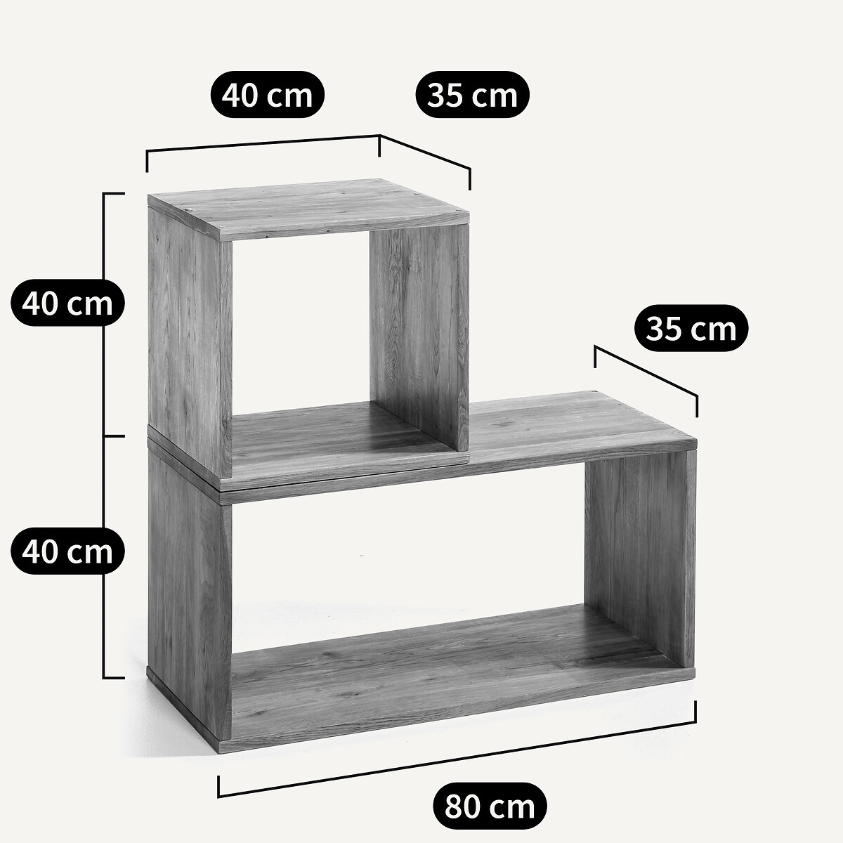 Box Oak Storage Cube natural, AM.PM