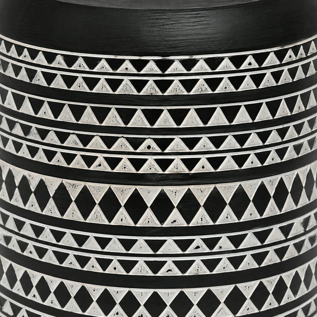 Table d'appoint noire à motifs ethniques MALMOE noir, PIER IMPORT