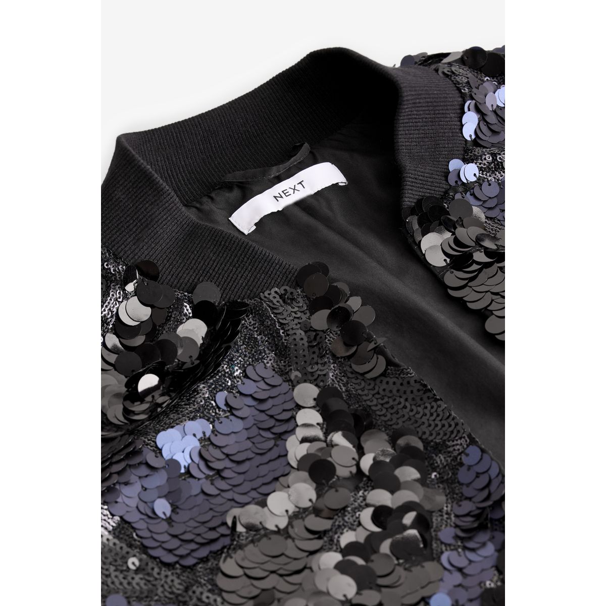 Blouson bombardier à sequins bleu foncé, NEXT