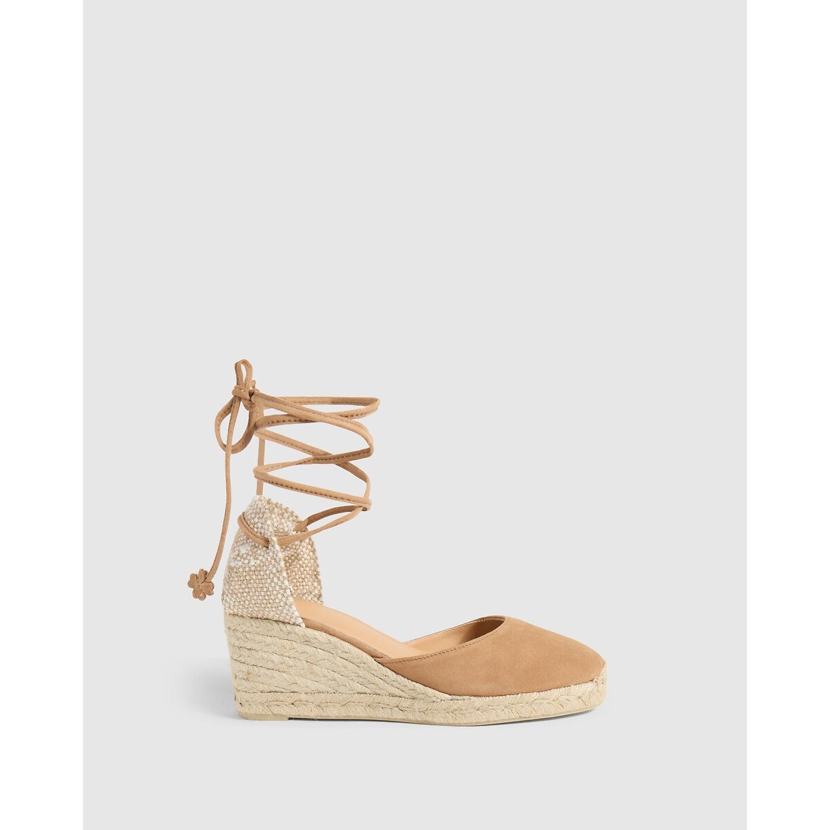 Bruna Canvas Wedge Espadrilles peach, CASTANER