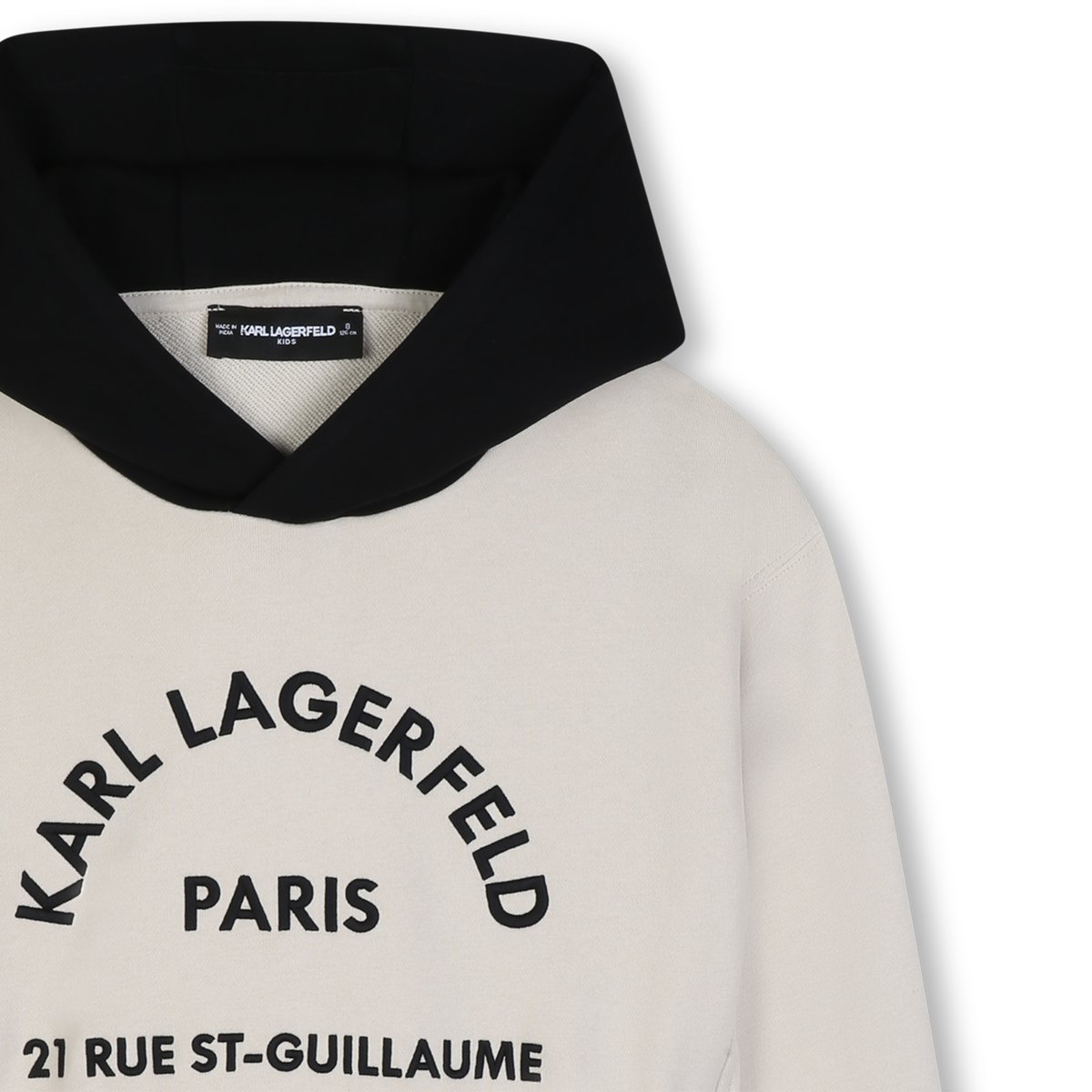 Sweat à capuche lime stone, KARL LAGERFELD KIDS