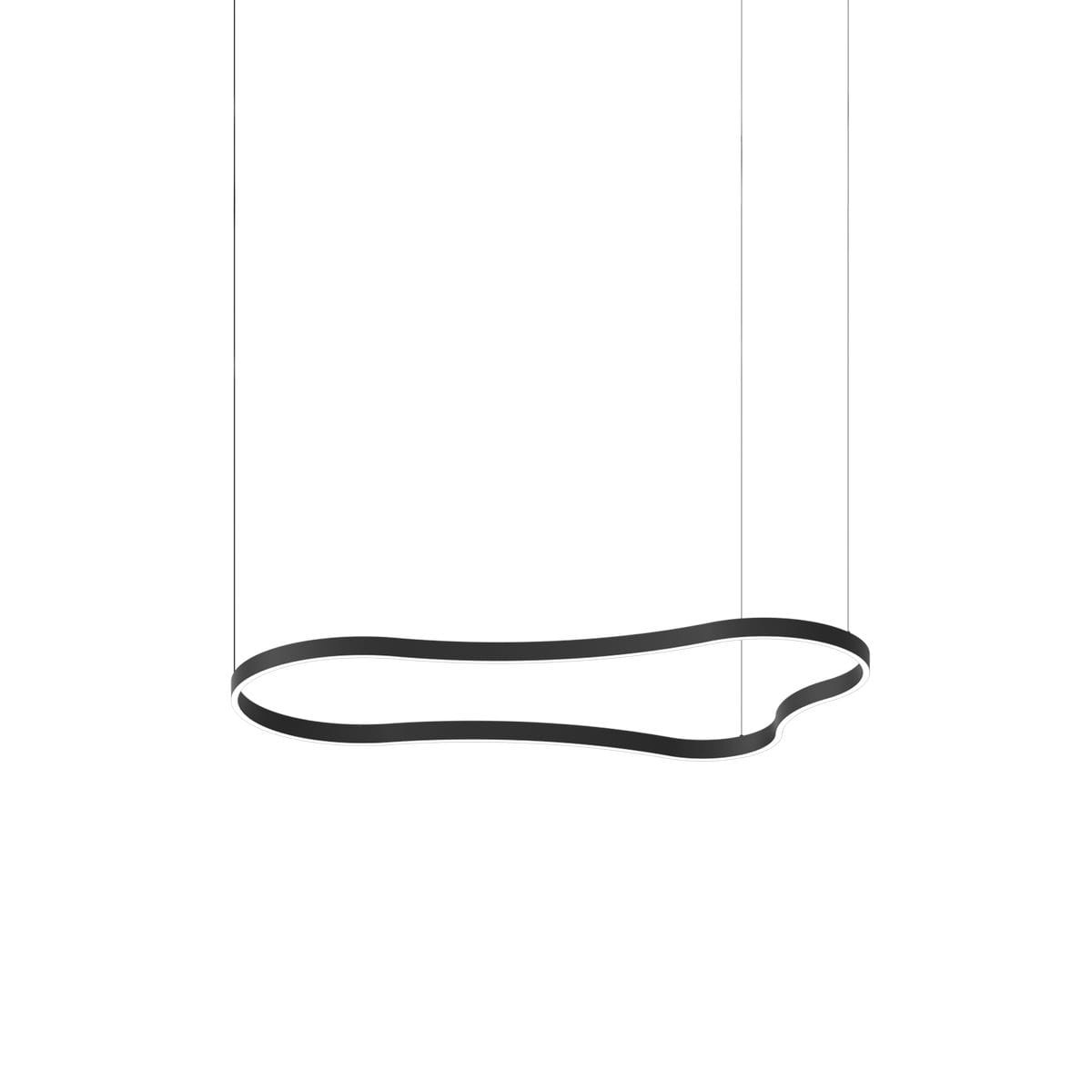 Suspension WAVES noir, IDEAL LUX
