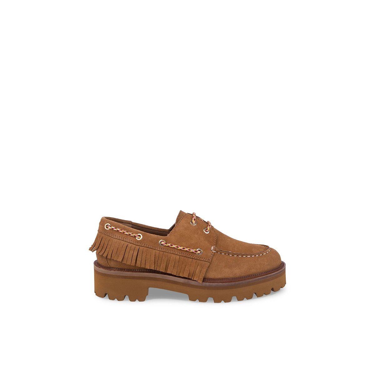 Scarpe da barca in pelle scamosciata, VEDDY cammello, LES TROPEZIENNES PAR M.BELARBI