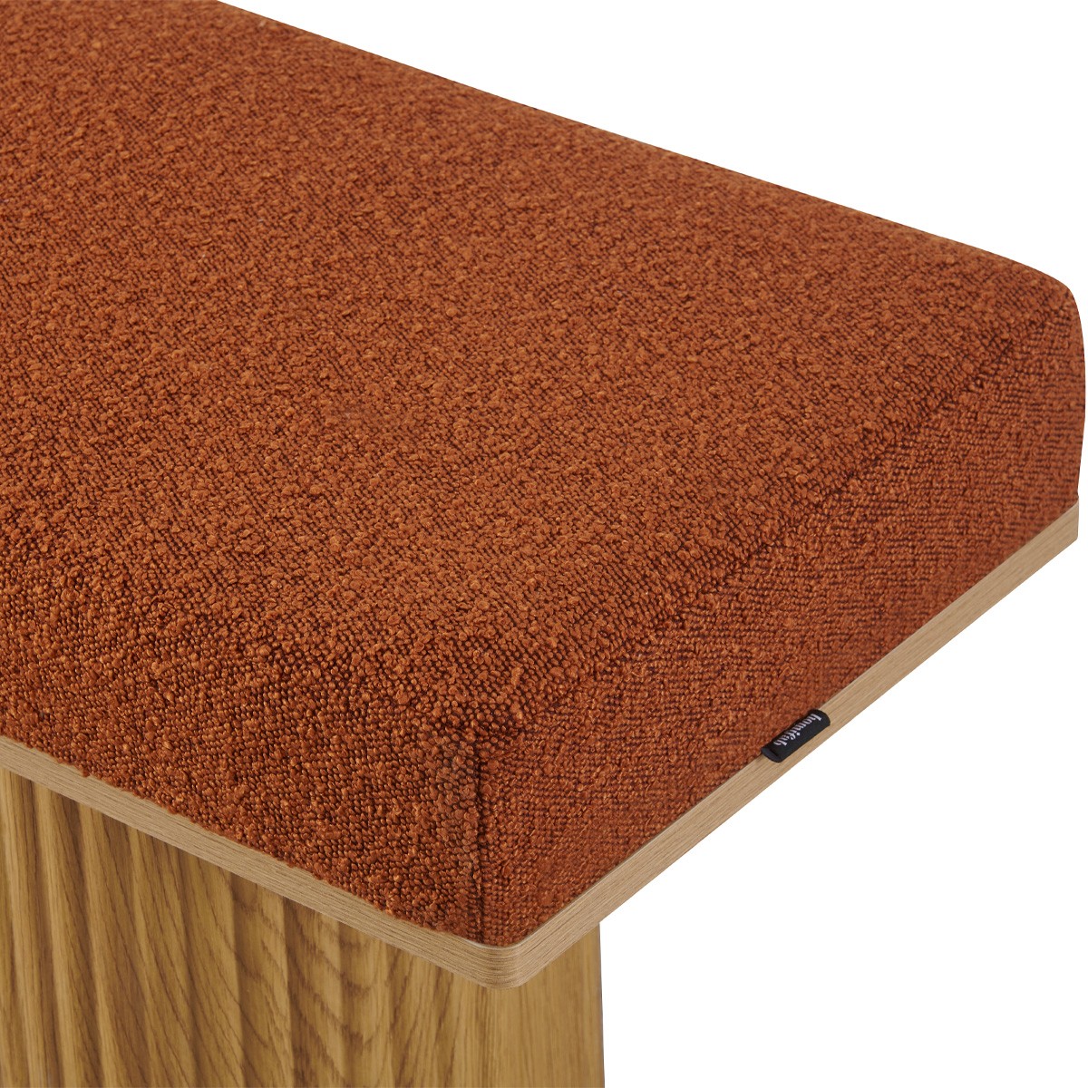 Banc en tissu bouclé - MAHE rouille, HOMIFAB